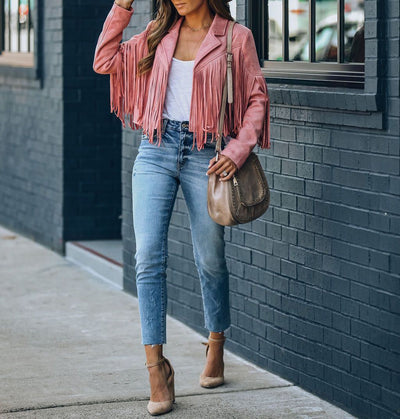 Sofia - Veste Femme À Franges