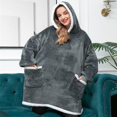 Mila - Pull femme plaid oversize