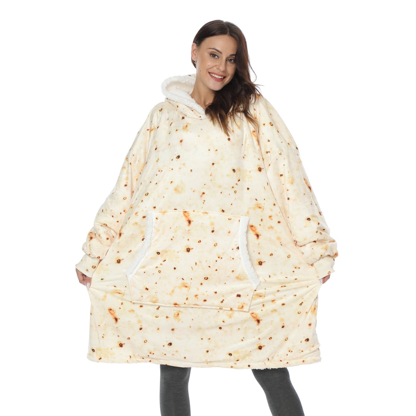 Mila - Pull femme plaid oversize