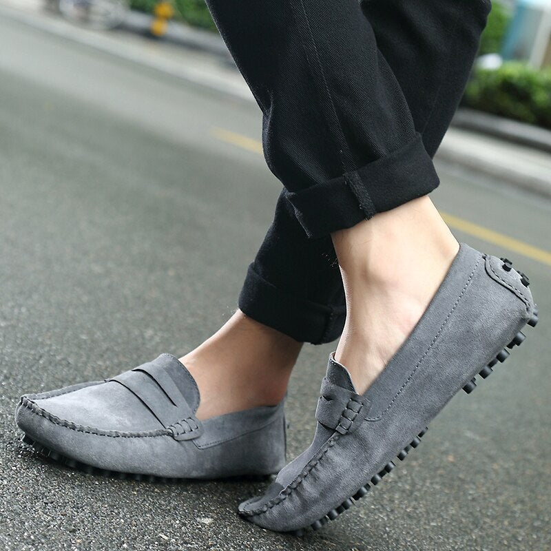 Gio - Mocassins Homme suède italiens