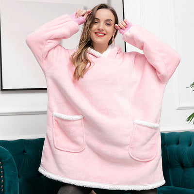 Mila - Pull femme plaid oversize