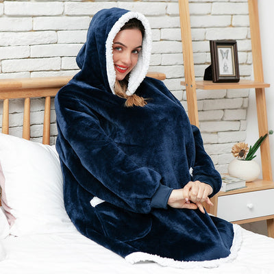 Mila - Pull femme plaid oversize