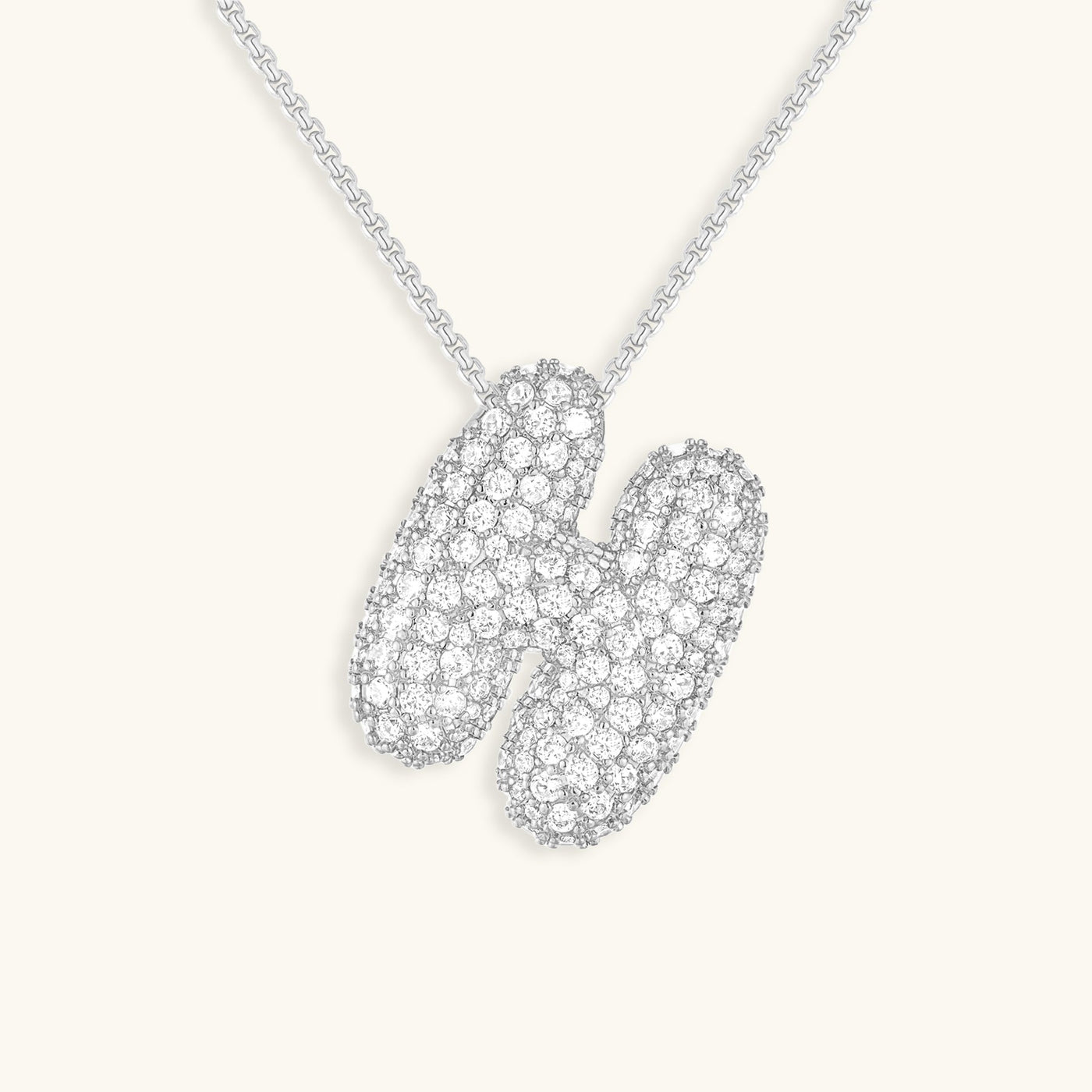 Collier Initiale Diamant – Bubble
