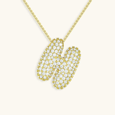 Collier Initiale Diamant – Bubble