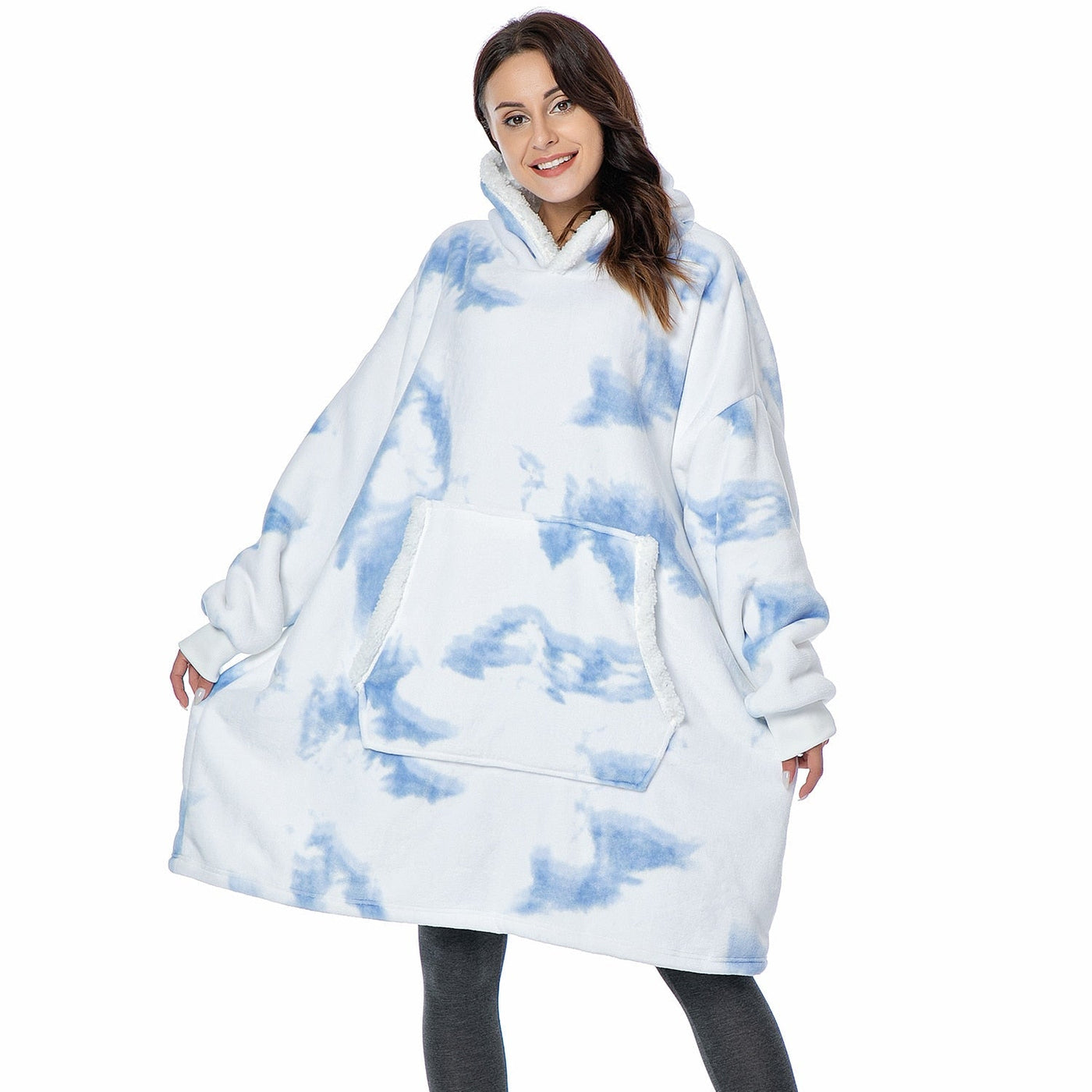 Mila - Pull femme plaid oversize