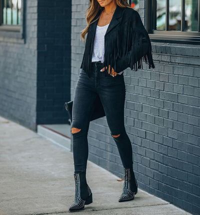 Sofia - Veste Femme À Franges