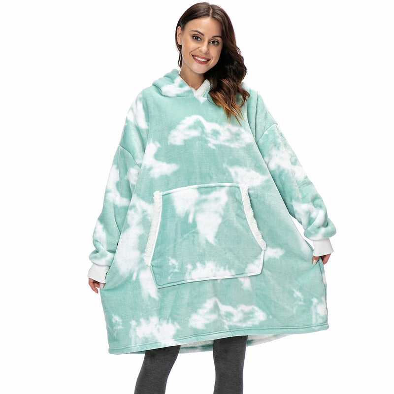 Mila - Pull femme plaid oversize