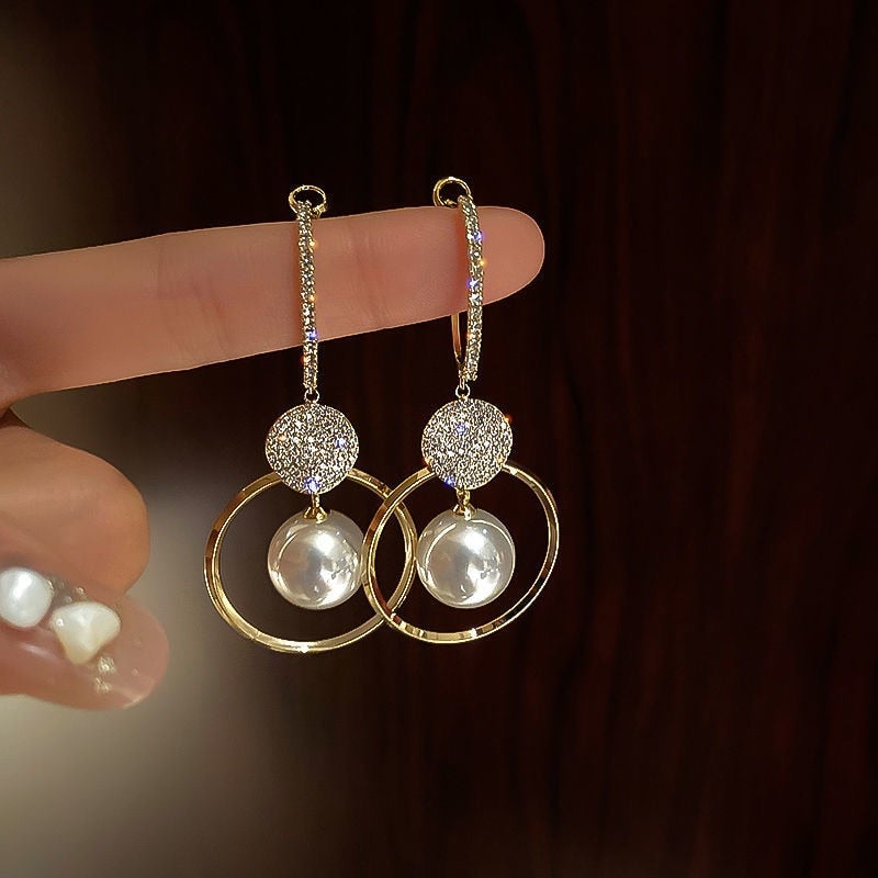 Boucles d'oreilles Zerra Luxe avec Perles Cultivées