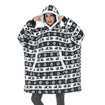 Mila - Pull femme plaid oversize