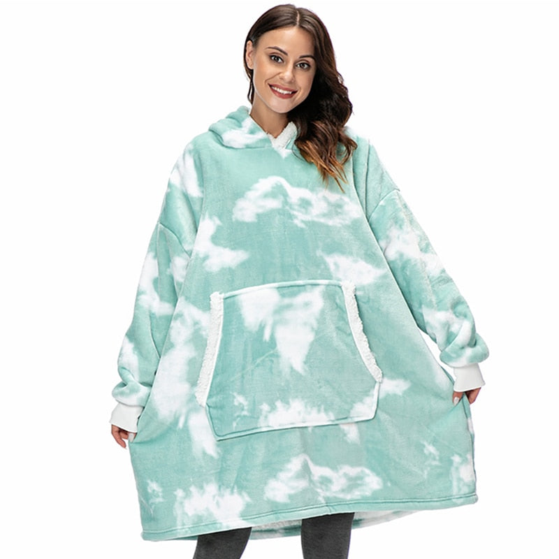 Mila - Pull femme plaid oversize