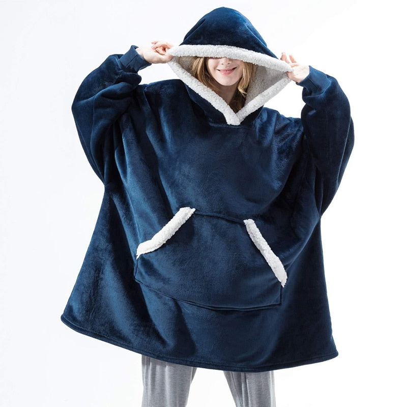 Mila - Pull femme plaid oversize