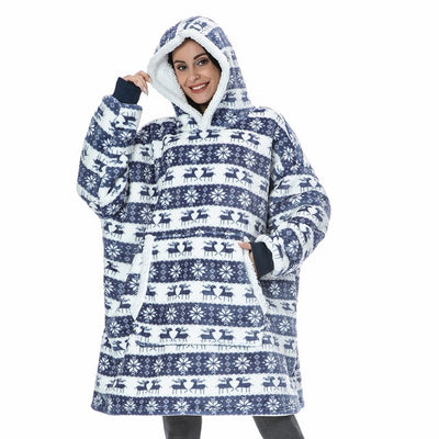 Mila - Pull femme plaid oversize