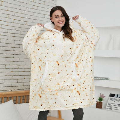 Mila - Pull femme plaid oversize