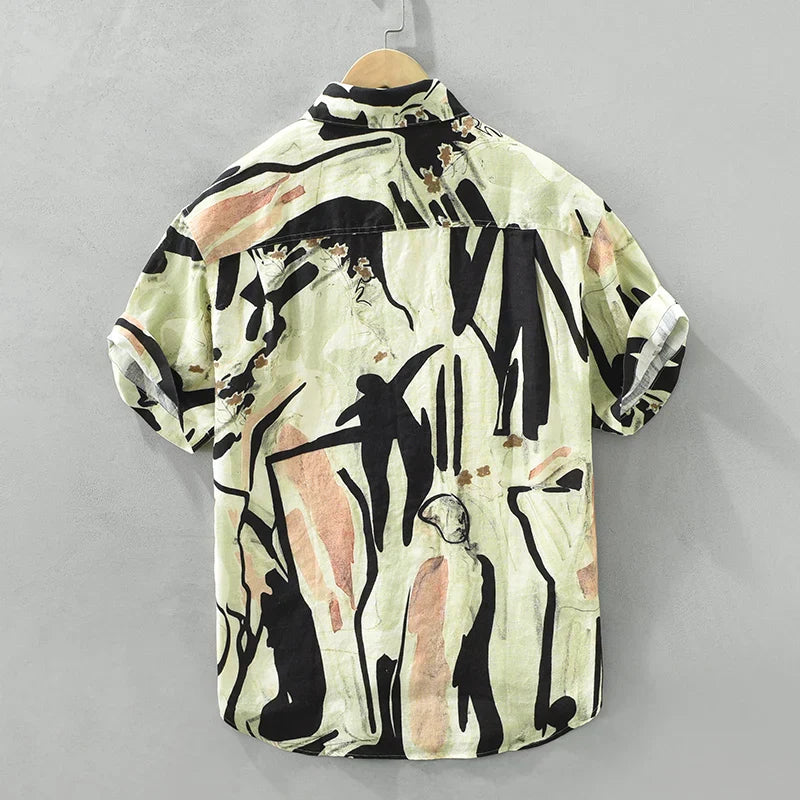 Jason - Chemise imprimée créative - Décontractée - Hommes