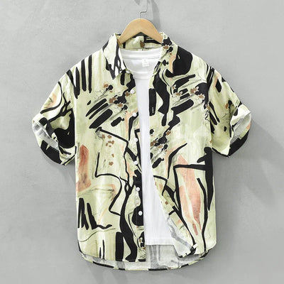 Jason - Chemise imprimée créative - Décontractée - Hommes
