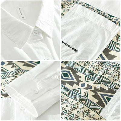 Kane - Chemise Patchwork Décontractée - Élégant - Hommes