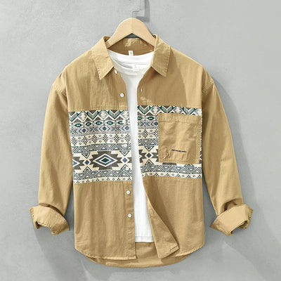 Kane - Chemise Patchwork Décontractée - Élégant - Hommes