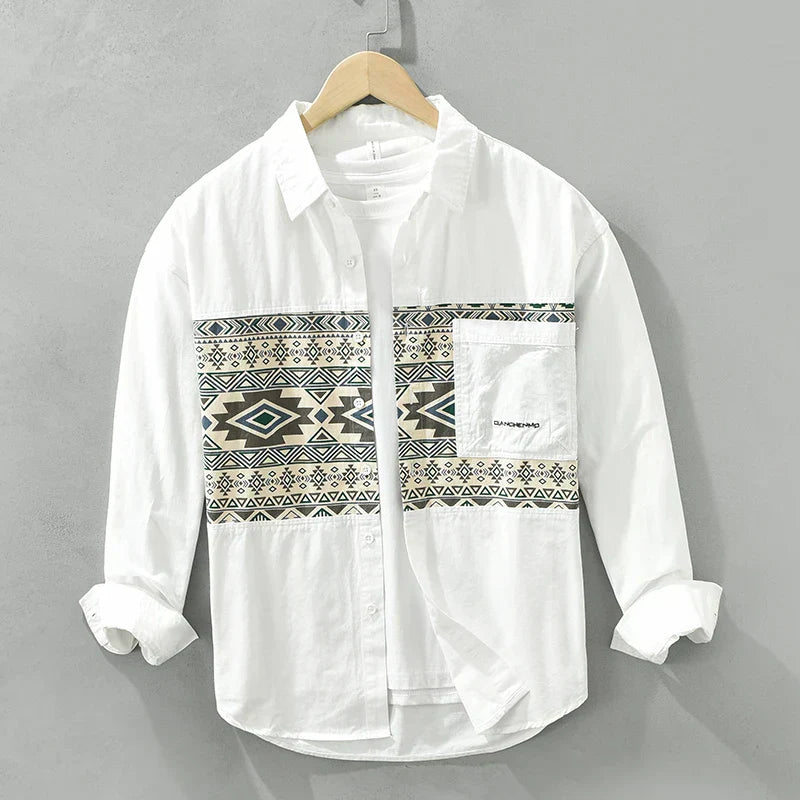 Kane - Chemise Patchwork Décontractée - Élégant - Hommes