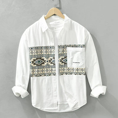 Kane - Chemise Patchwork Décontractée - Élégant - Hommes