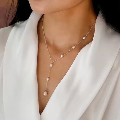 Collier Vintage Suspendu en Perles