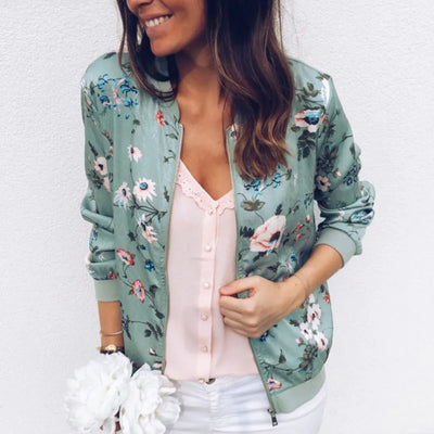 Hazel | Veste bomber avec imprimé floral tendance