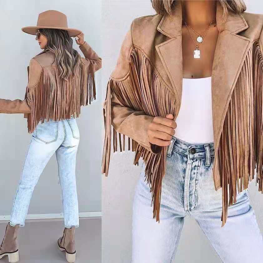 Sofia - Veste Femme À Franges