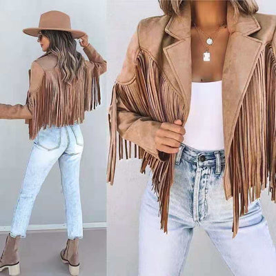 Sofia - Veste Femme À Franges
