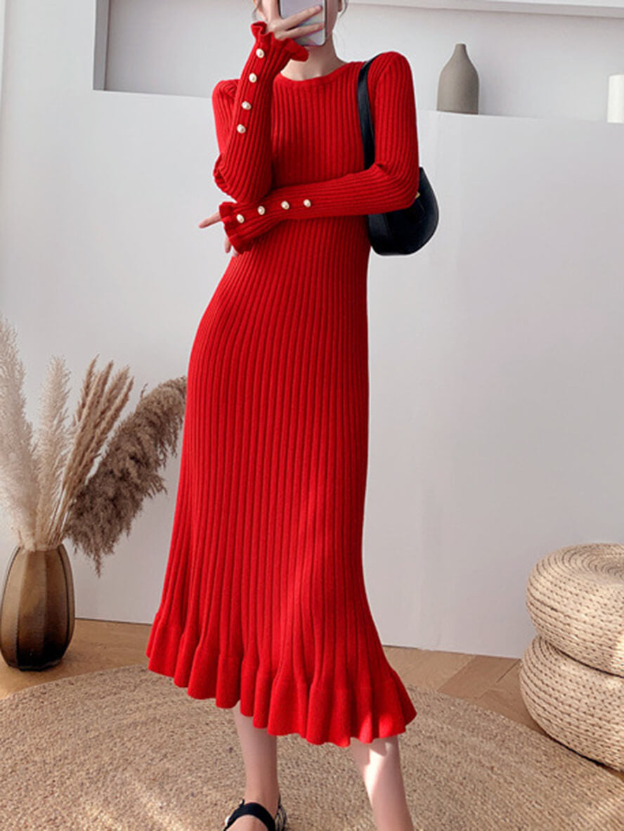 Vicky - Robe Midi Élégante - Coupe Bodycon - Femmes