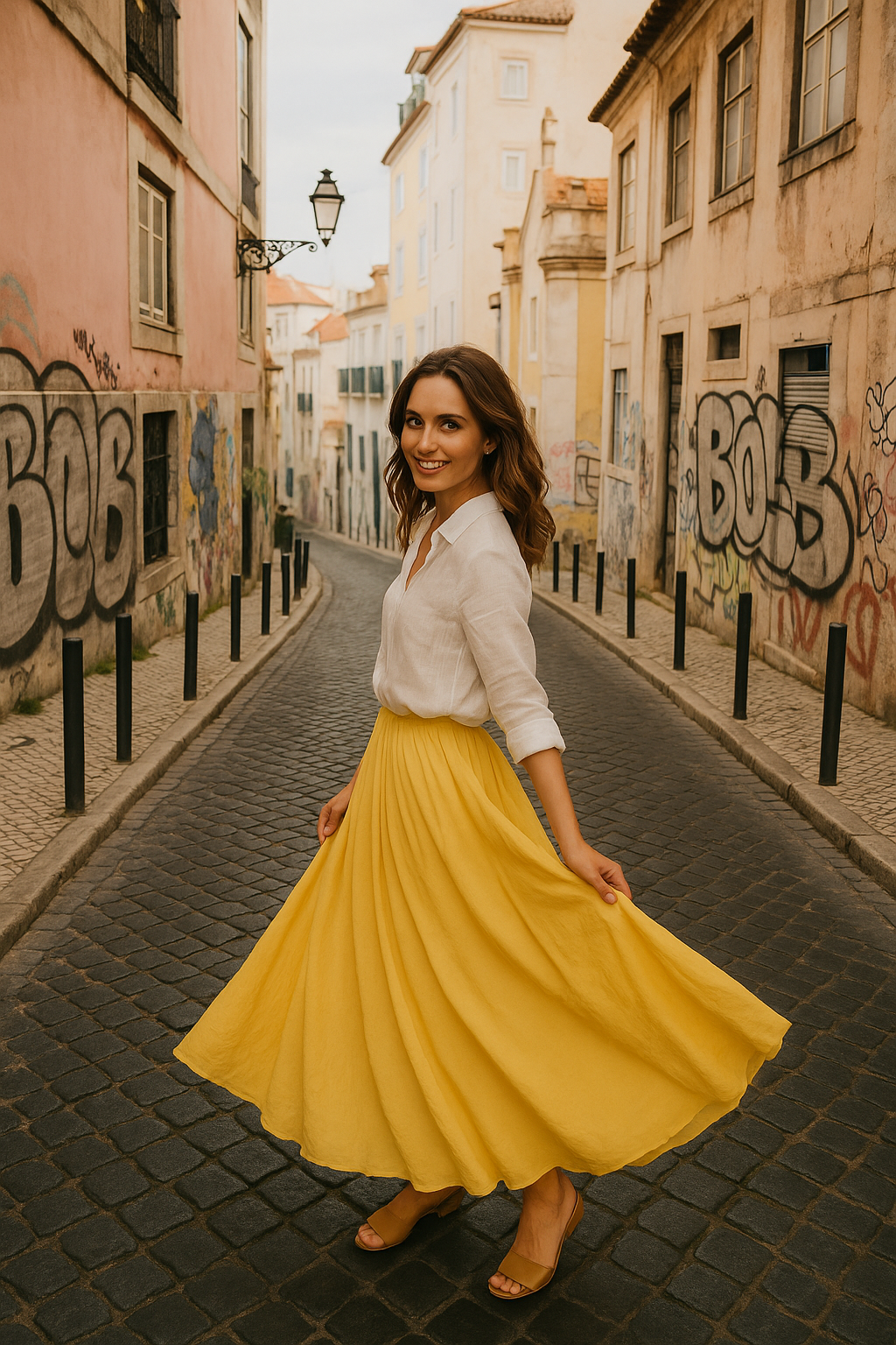 Inessa | Jupe maxi d'été en lin