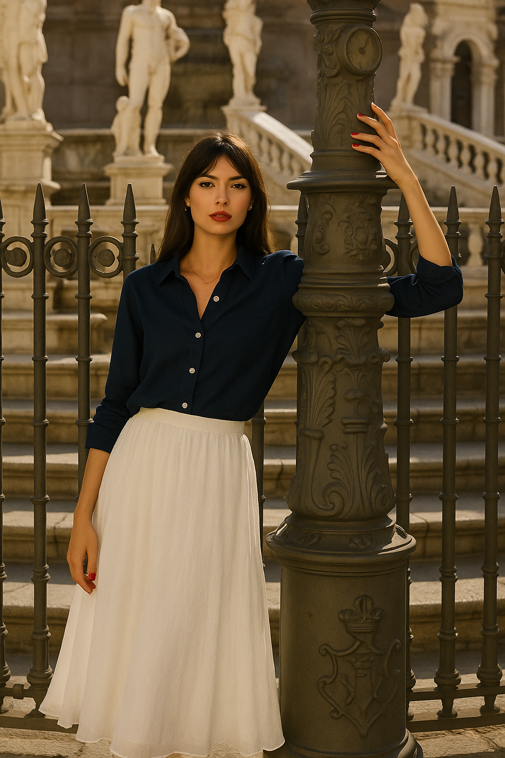 Inessa | Jupe maxi d'été en lin