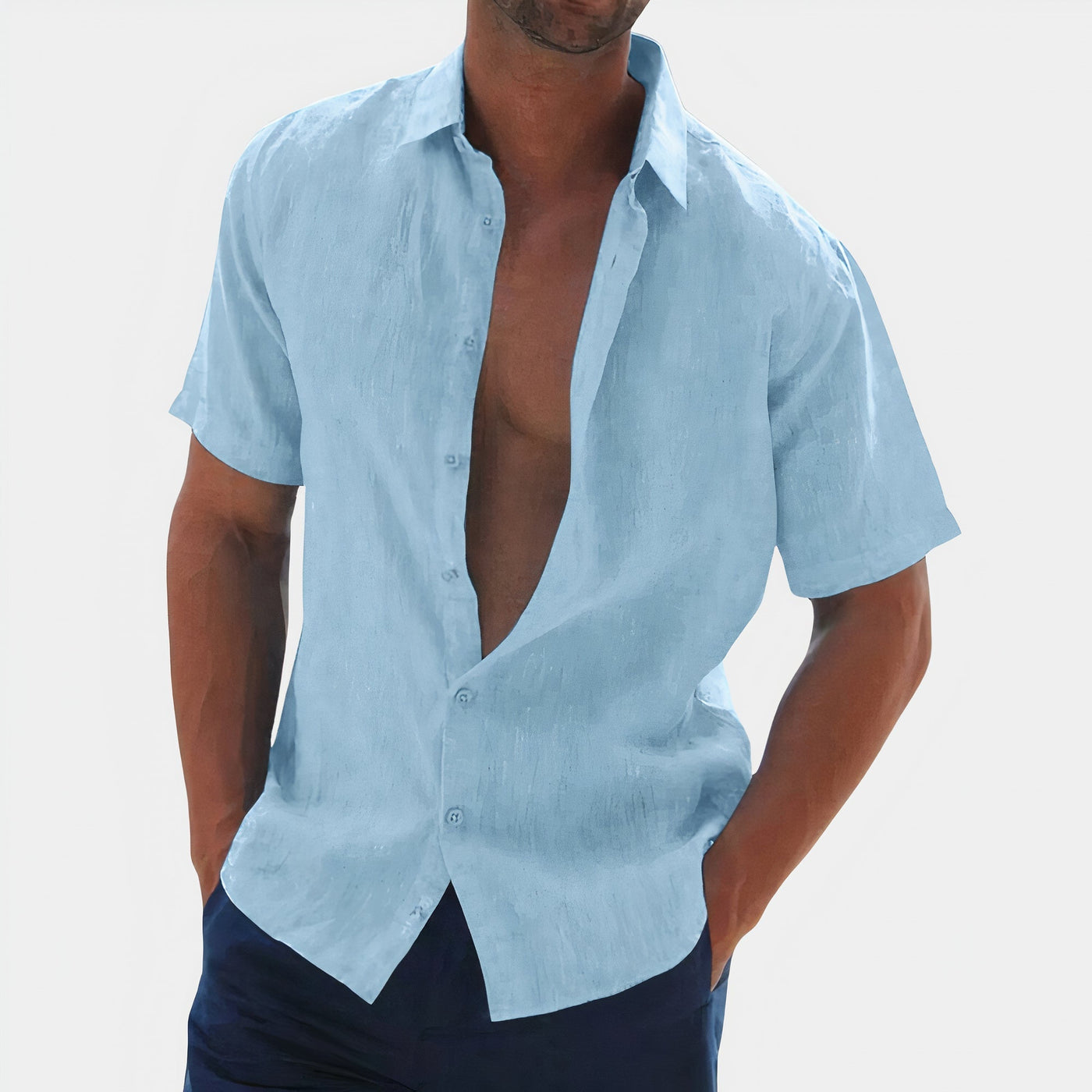 Noah - Chemise en lin - Décontractée - Hommes