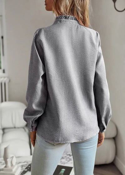 Edith | Blouse élégante avec des volants romantiques