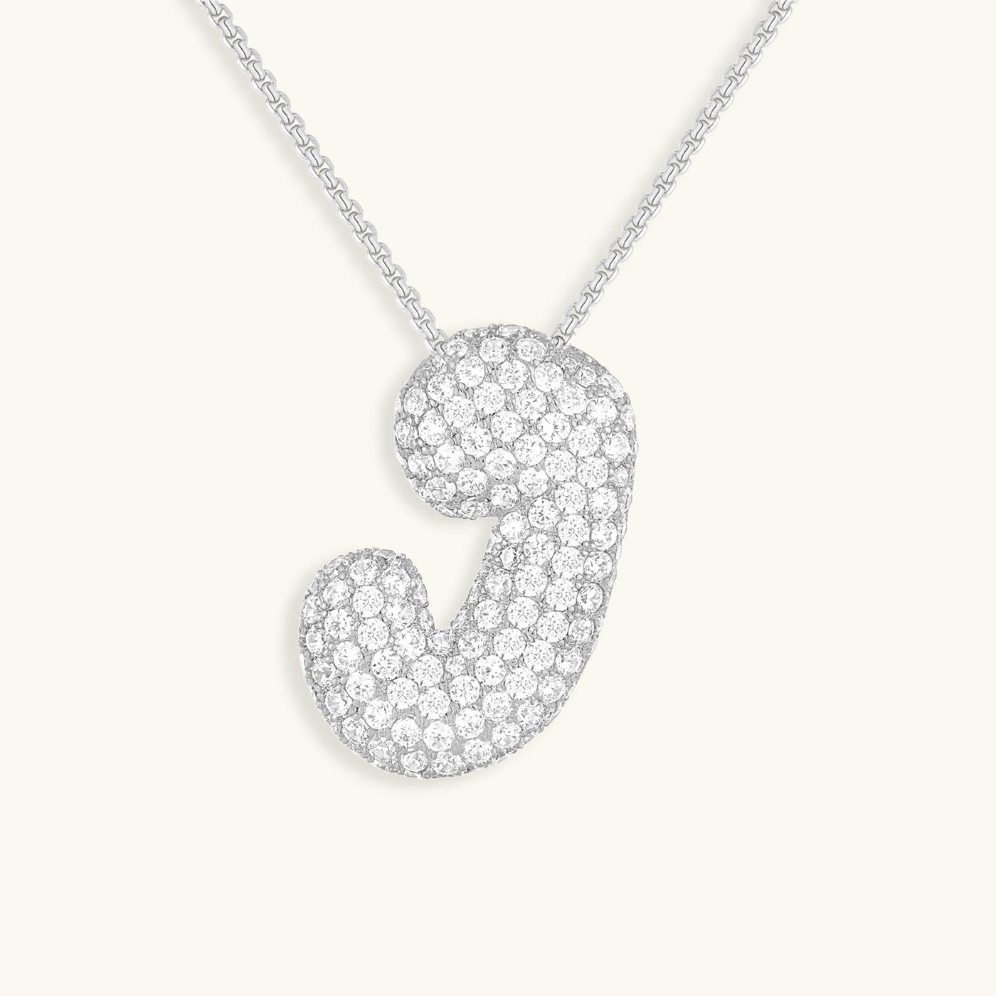 Collier Initiale Diamant – Bubble