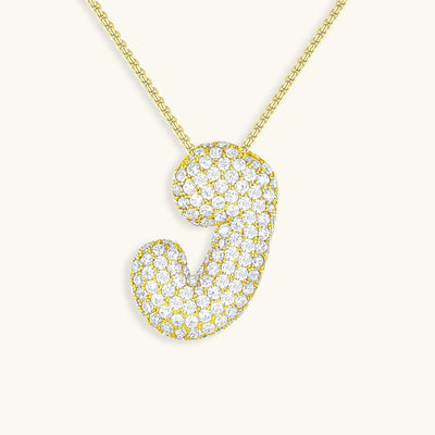 Collier Initiale Diamant – Bubble