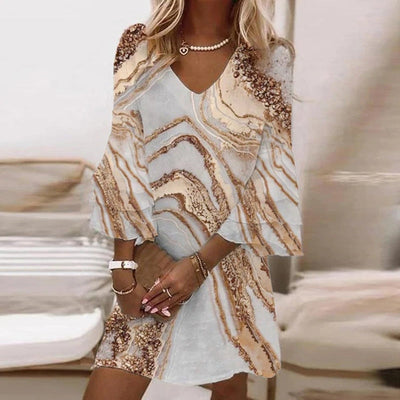 Anaïs - Robe Tendance Avec Imprimé Stylé Et Coupe Flatteuse