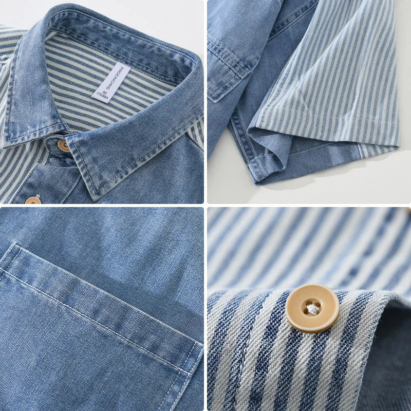 Jack - Chemise en denim - Décontractée - Tendance - Hommes