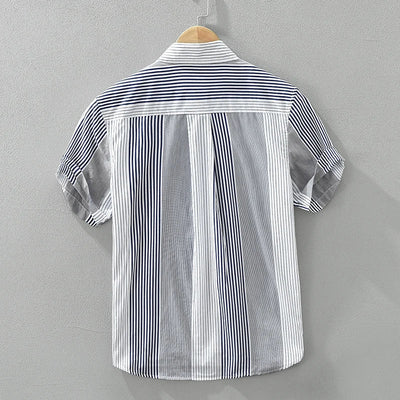 Huib - Chemise Rayée - Élégance Décontractée - Hommes