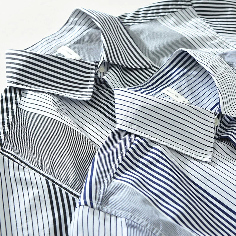 Huib - Chemise Rayée - Élégance Décontractée - Hommes
