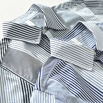 Huib - Chemise Rayée - Élégance Décontractée - Hommes