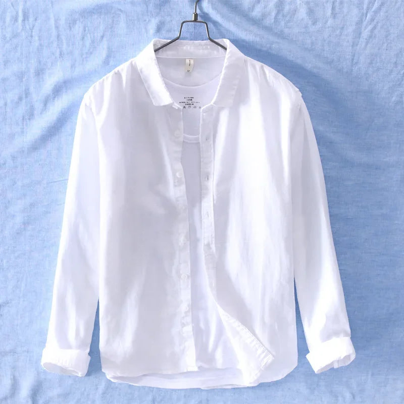 Miles - Chemise en lin - Décontractée - Hommes