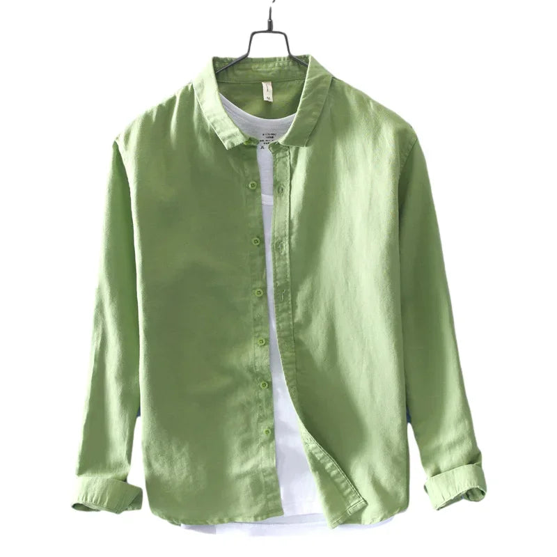 Miles - Chemise en lin - Décontractée - Hommes