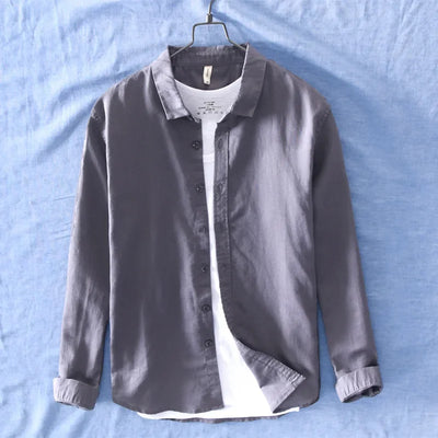 Miles - Chemise en lin - Décontractée - Hommes