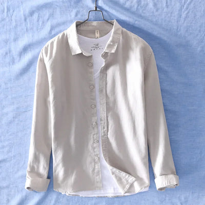 Miles - Chemise en lin - Décontractée - Hommes