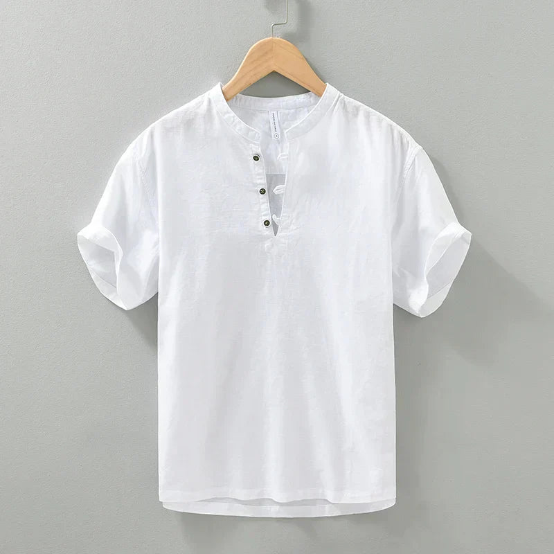 Alois - Chemise en Lin - Décontractée - Respirante - Hommes