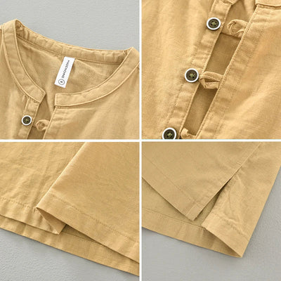 Alois - Chemise en Lin - Décontractée - Respirante - Hommes