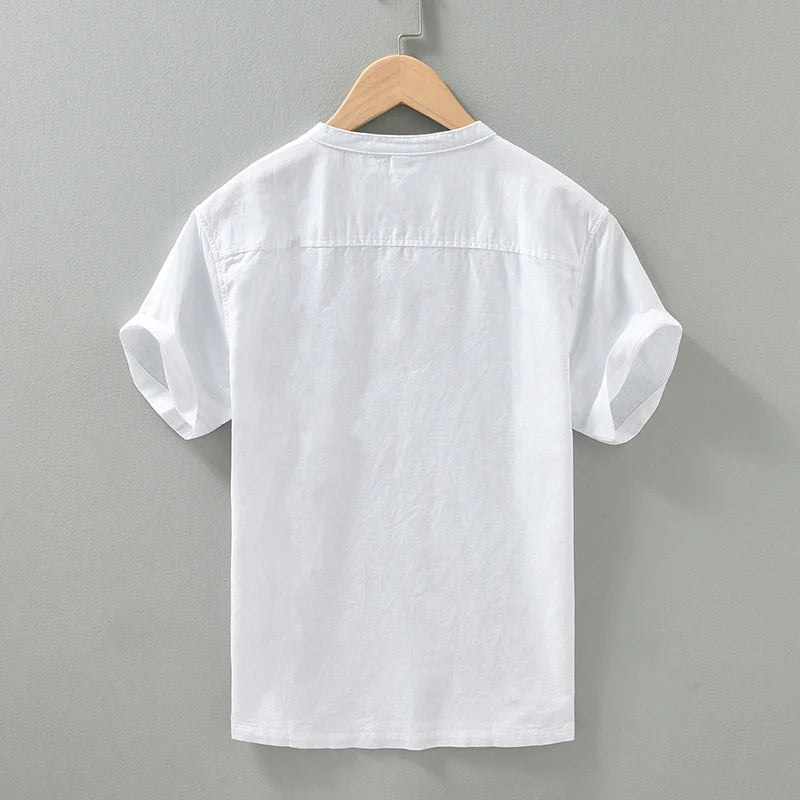 Alois - Chemise en Lin - Décontractée - Respirante - Hommes