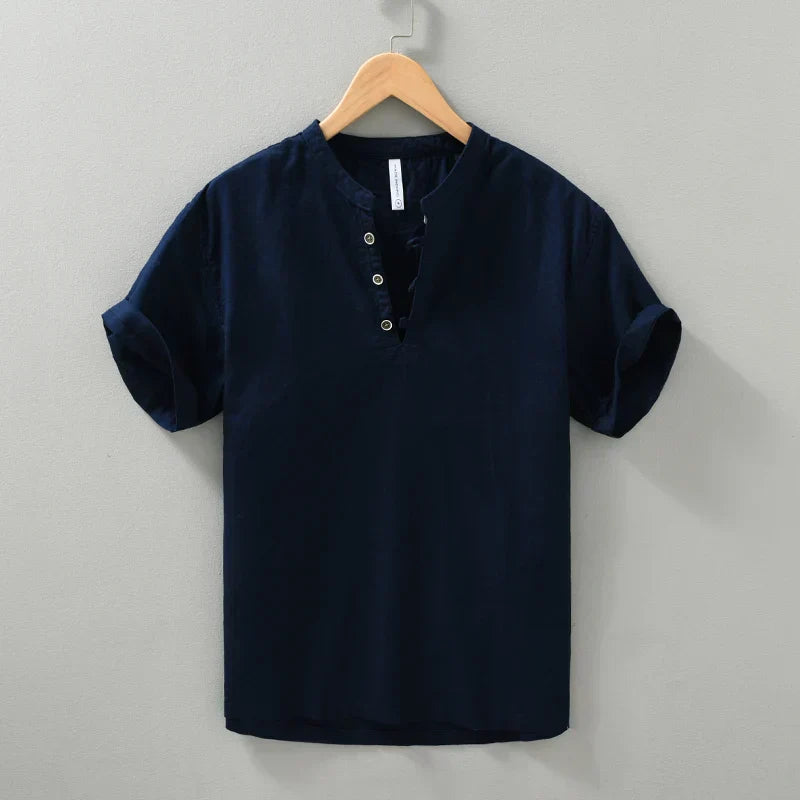 Alois - Chemise en Lin - Décontractée - Respirante - Hommes