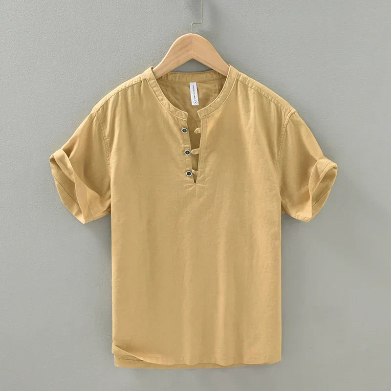 Alois - Chemise en Lin - Décontractée - Respirante - Hommes