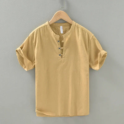 Alois - Chemise en Lin - Décontractée - Respirante - Hommes