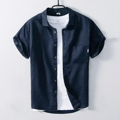 James - Chemise en Lin - Style Décontracté - Respirant et Confortable - Hommes